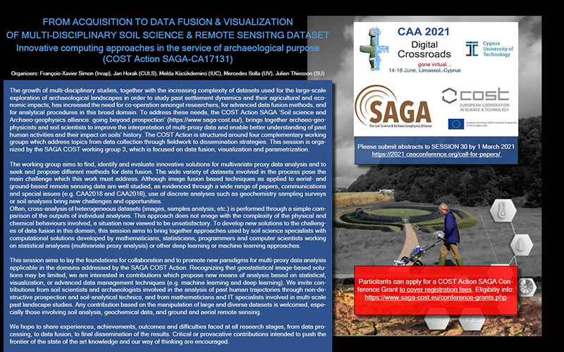 Call for papers (SAGA Session @ CAA2021)  - CANCELLED