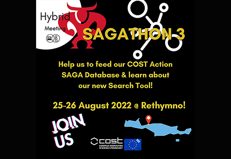 Meeting 9: SAGATHON 3 and MC Meeting 9 25-26/8/2022, Rethymno, Crete, Greece